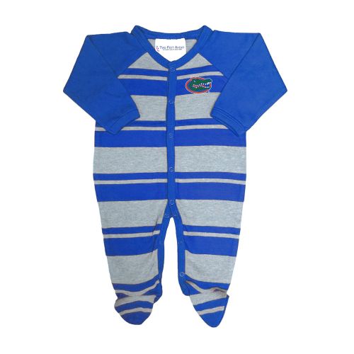  Two Feet Ahead Florida Gators NCAA Newborn Baby Long Sleeve Rugby Footed Romper