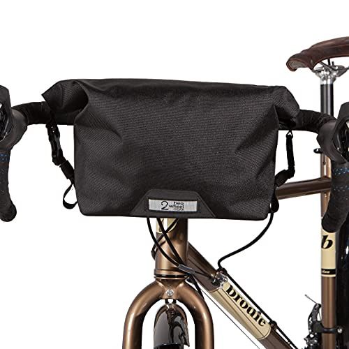  Two Wheel Gear Bike Handlebar Bag  Water Resistant with Quick Release and Reflective Details, Everyday Commuter Shoulder Sling Messenger Bag with Rain Cover Included