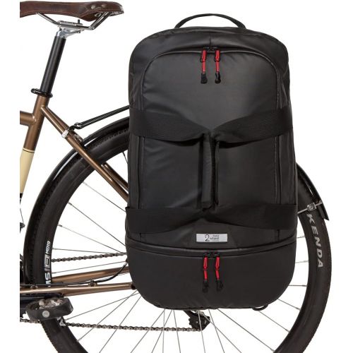  Two Wheel Gear - Pannier Duffel Bag (35 L) - 2 in 1 Bike Commuting and Travel Pannier - Large Capacity