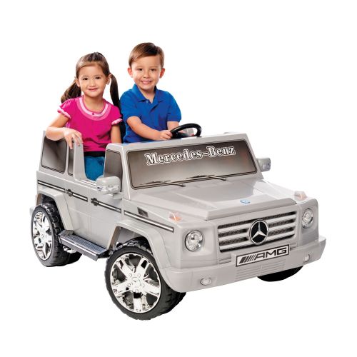  Two-seater Silver 12V Mercedes Benz G55 AMG Ride-on