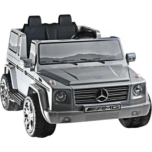  Two-seater Silver 12V Mercedes Benz G55 AMG Ride-on