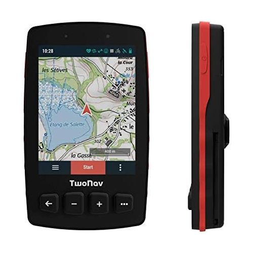  [아마존베스트]TwoNav - GPS Trail 2 Bike - Bicycle Touring MTB / 4 Front Buttons / 3.7 Inch Screen / Autonomy 20 Hours / Memory 32 GB / SIM Card / Topographic Map Included