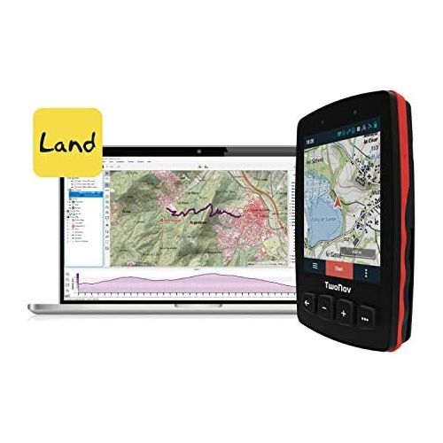  [아마존베스트]TwoNav - GPS Trail 2 Bike - Bicycle Touring MTB / 4 Front Buttons / 3.7 Inch Screen / Autonomy 20 Hours / Memory 32 GB / SIM Card / Topographic Map Included