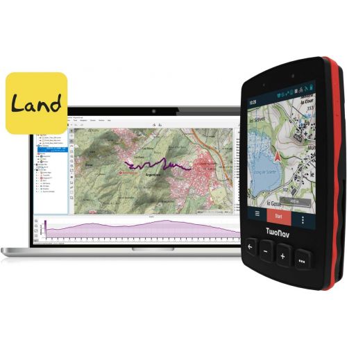  [아마존베스트]TwoNav - GPS Trail 2 Bike - Bicycle Touring MTB / 4 Front Buttons / 3.7 Inch Screen / Autonomy 20 Hours / Memory 32 GB / SIM Card / Topographic Map Included