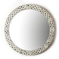 Twos Company Tozai Slate Quatrefoil Wall Mirror