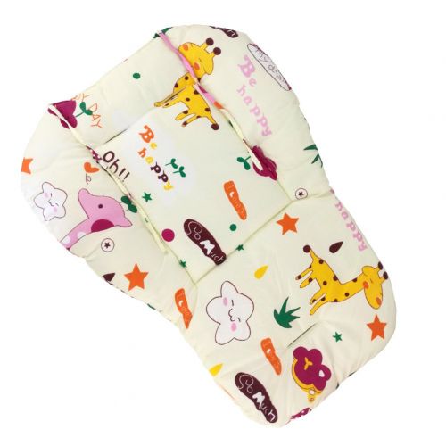  [아마존베스트]Twoworld Baby Stroller/Car/High Chair Seat Cushion Liner Mat Pad Cover Protector Breathable（Giraffe）