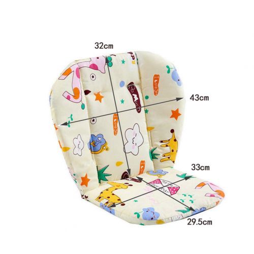  [아마존베스트]Twoworld Baby Stroller/High Chair Seat Cushion Liner Mat Pad Cover Resistant and High Chair Straps (5 Point Harness) 1 Suit (Giraffe)