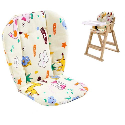  [아마존베스트]Twoworld Baby Stroller/High Chair Seat Cushion Liner Mat Pad Cover Resistant and High Chair Straps (5 Point Harness) 1 Suit (Giraffe)