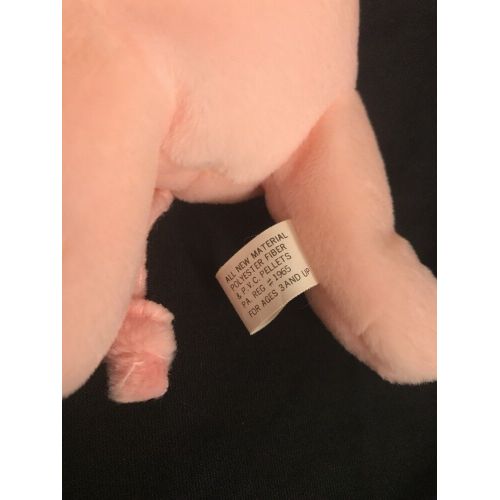  Authentic Ty Beanie Baby Vintage Rare Squealer Pig 1st Generation Tush Tag China