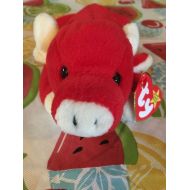 Ty This ULTRA Rare Vintage 1995 red TY Snort beanie baby multiple tag errors