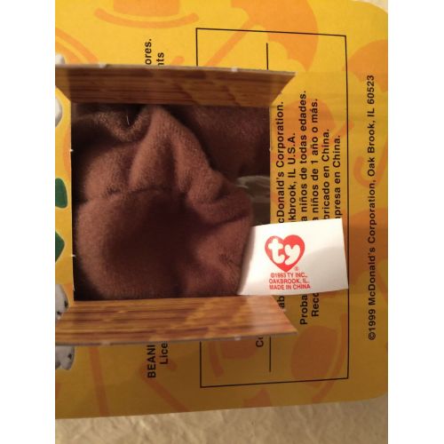  Ty Britannia the Bear McDonalds Teenie Beanie Baby with Errors on dateOakbrook