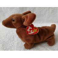 Ty REMARKABLY RARE 1995 TY BEANIE BABY WEENIE DOG NO STAR, PVC, MAJOR ERRORS