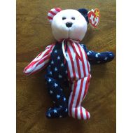 "Spangle" Ty Beanie Baby Authentic - 1999 Patriotic USA Style Rare Teddy Bear
