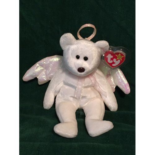  Ty TY Beanie Baby - HALO the Angel Bear - Pristine w Mint Tags - RETIRED