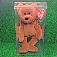 Nearly Extinct 1993 Ty Beanie Baby Teddy Bear WHITE STAR PVC Canadian Tush MWMT