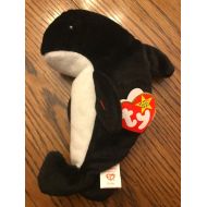 Ty TY BEANIE BABY WAVES THE WHALE WITH ECHO (ERROR) TAGS & PVC PELLETS