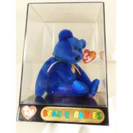 Ty vtg 1998 TY BEANIE BABY BLUE CLUBBY I IN ORIGINAL TY DISPLAY BOX CASE