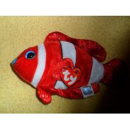 Ty 2001 Tush Tag TY Beanie Baby Jester Red White Clown Fish RETIRED DOB 2000