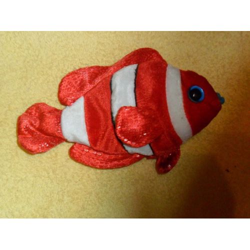  Ty 2001 Tush Tag TY Beanie Baby Jester Red White Clown Fish RETIRED DOB 2000
