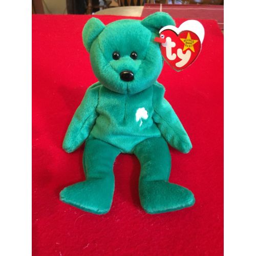  Rare Ty Original Erin Irish Beanie Baby Bear, Retired with ERRORS! 1997!