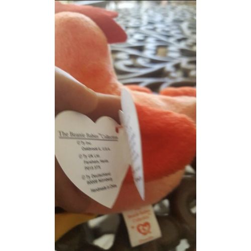  Strut Rooster (Doodle) Tags Ty Beanie Baby Original Retired Rare Error Oddity, !