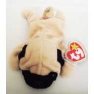 Ty TY BEANIE BABY PUGSLY PUG PVC 4TH GEN HANG TAG 4TH GEN TUSH 9 ERROR RETIRED NEW