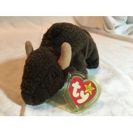 Ty RARE Vintage w ERRORS 1998 TY Beanie Babies Roam Stuffed Toy Plush Buffalo