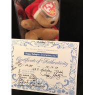  “TEDDY” (1997) Ty BeanieBaby Bear. PVC. AUTHENTICATE