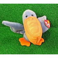 MWMT Ty Beanie Baby Scoop The Pelican 1996 PVC Plush Toy Bird - FREE Shipping