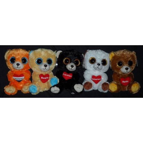  Ty INTERNATIONAL LOT of 10 TY BEANIE BOOS - GERMANY, AUSTRIA, HOLLAND, SWITZERLAND