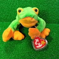 MWMT 1997 Smoochy The Frog Ty Beanie Baby RARE PVC Single Thread Mouth FREE SHIP