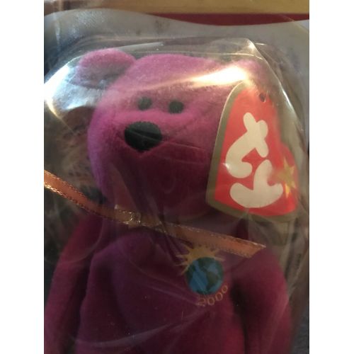  Ty Beanie Baby Millennium (Millenium) Bear VERY RARE-In Box- -New- -SEALED-