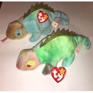 Ty Lot Of 2 RARE FIRST GENERATION "IGGY" BEANIE BABY New 1997 ty
