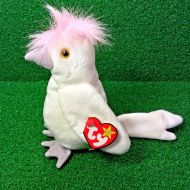 NEW Ty Beanie Baby KuKu The Cockatoo 1997 Retired Plush Toy Bird - Free Shipping