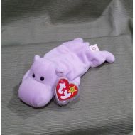 Ty Beanie Baby Happy the Lavender Hippo DOB 2-25-94 PE 1993