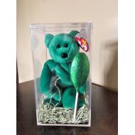 Ty TY Beanie Baby (Erin) the Bear 1997 Retired Errors Stored in Plastic Container