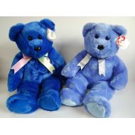 Ty Clubby I & II Blue Bears Beanie Baby SET OF 2 Rare Retired 99 Great Condition