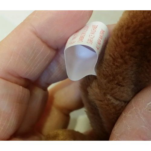  Ty Beanie Baby TEDDY the Brown Bear #4050 11-28-1995 wTag Errors 1993 PVC