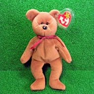New Face Brown Ty Beanie Baby Teddy Bear 1993 PVC 3rd Tush & 4th Swing MWMT