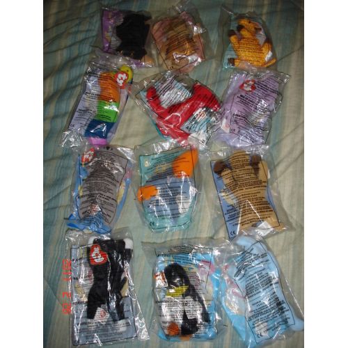  NEW McDonalds Happy Meal Ty Teenie Beanie 1998 set of 12 mini