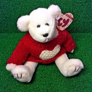 MWMT Ty Attic Treasures Nicholas The Bear 1998 Retired Jointed Valentines Plush