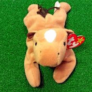 Retired 1995 Ty Beanie Baby Derby The Horse PVC Star Coarse Mane MWMT Ships FREE