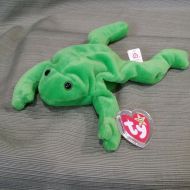 Ty Beanie Baby LEGS the Frog w7 Errors Style #4020 PVC 1993 Original 9, MWMT
