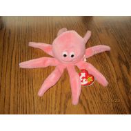 Ty TY Beanie Babies Inky the Octopus RARE misprint swing tag & tush tag with PVC