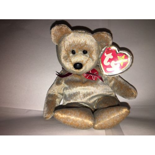  Ty TY Beanie Baby 1999 SIGNATURE TEDDY Bear NEW! Old Stock RARE!!!