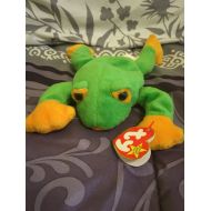 MWMT Smoochy the Frog, Ty Beanie Baby, RETIRED 1997 with ERRORS (Teeny Included)