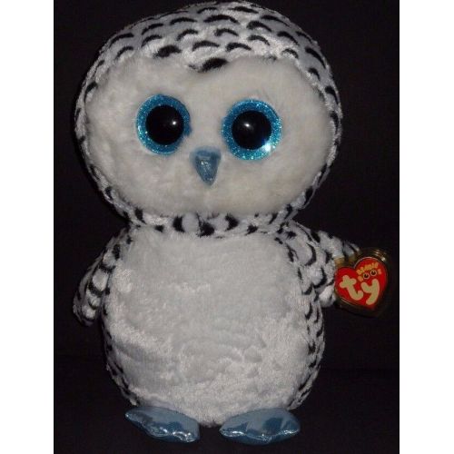  Ty TY BEANIE BOOS - LUCY the 16" SNOW OWL - MINT TAG - JUSTICE EXCL PLEASE READ #2