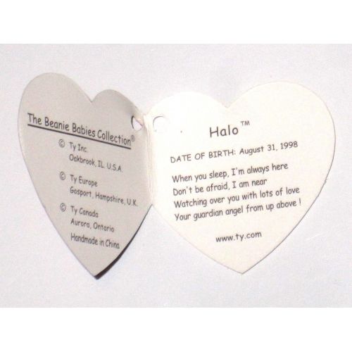  Ty Beanie Baby Original Halo P E Pellets 1998 Rare