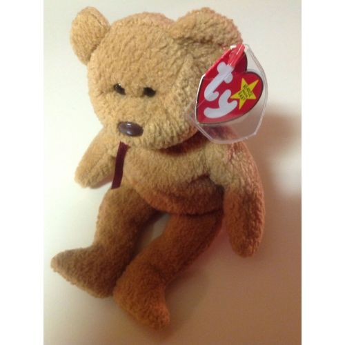  Ty beanie baby, Curly the bear, 1996, retired and rare, with tags