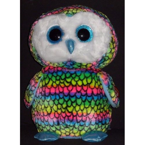  Ty TY BEANIE BOOS - ARIA the 16" OWL (LARGE) - CLAIRES EXCLUSIVE -MINT w MINT TAG